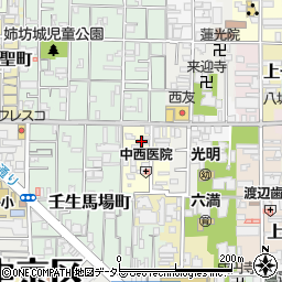 京都府京都市中京区今新在家西町4周辺の地図