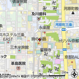 金のとりから 新京極店周辺の地図