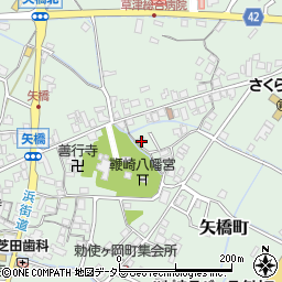 滋賀県草津市矢橋町1246周辺の地図