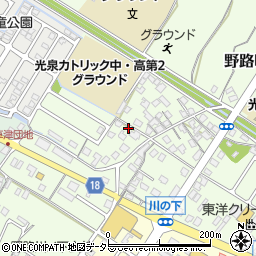 滋賀県草津市野路町380周辺の地図