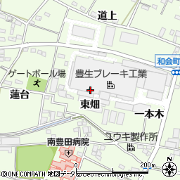 愛知県豊田市和会町大荒子周辺の地図