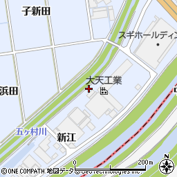五ケ村川周辺の地図