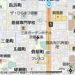 三井ガーデンホテル京都三条周辺の地図