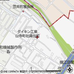 滋賀県草津市山寺町1176-3周辺の地図