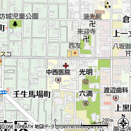 京都府京都市中京区今新在家西町15周辺の地図