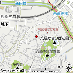 愛知県知立市八橋町（登城）周辺の地図