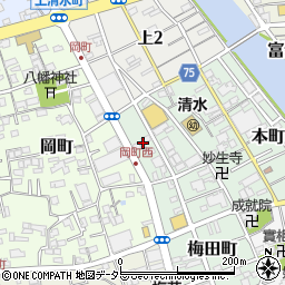 静岡県静岡市清水区梅田町13周辺の地図