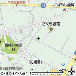 滋賀県草津市矢橋町187周辺の地図