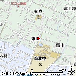 愛知県知立市山屋敷町東山周辺の地図