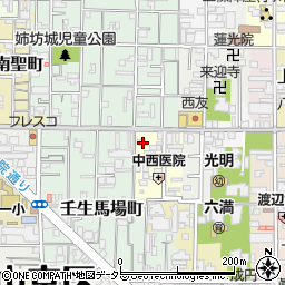 京都府京都市中京区今新在家西町1周辺の地図