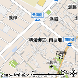 愛知県東海市養父町（釈迦御堂）周辺の地図