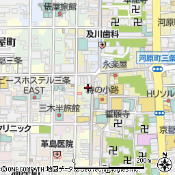 京都府京都市中京区永楽町周辺の地図