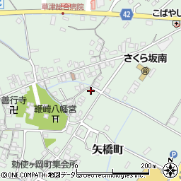 滋賀県草津市矢橋町1233-19周辺の地図