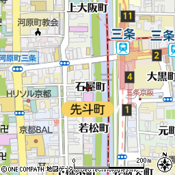 すしてつ 先斗町店周辺の地図