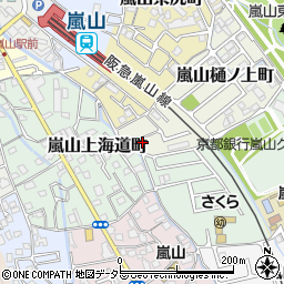 京都府京都市西京区嵐山樋ノ上町1-55周辺の地図