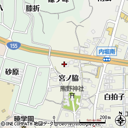 愛知県東海市加木屋町宮ノ脇33周辺の地図