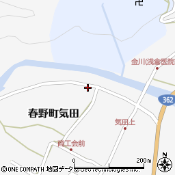 静岡県浜松市天竜区春野町気田1064周辺の地図