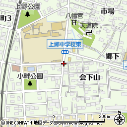 愛知県豊田市上郷町小畔周辺の地図