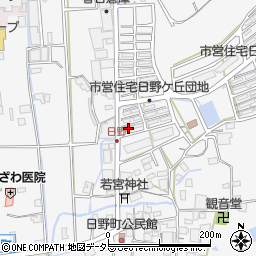 兵庫県西脇市日野町21周辺の地図