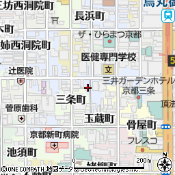 京都府京都市中京区衣棚町45周辺の地図