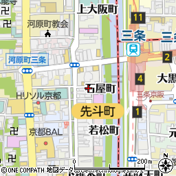 ラー麺 ずんどう屋 京都三条店周辺の地図