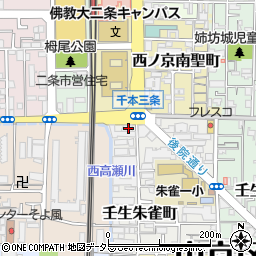 セブンイレブン京都二条駅南店周辺の地図