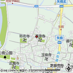 滋賀県草津市矢橋町1377周辺の地図