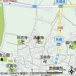 滋賀県草津市矢橋町1382周辺の地図
