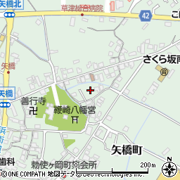 滋賀県草津市矢橋町1243-5周辺の地図