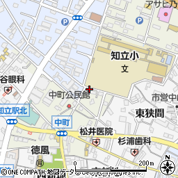 愛知県知立市中町家下21周辺の地図