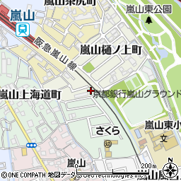 京都府京都市西京区嵐山樋ノ上町1-86周辺の地図