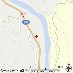 愛知県新城市愛郷南貝津55周辺の地図