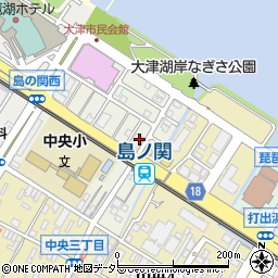 滋賀県大津市島の関7周辺の地図