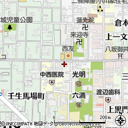 京都府京都市中京区今新在家西町21周辺の地図