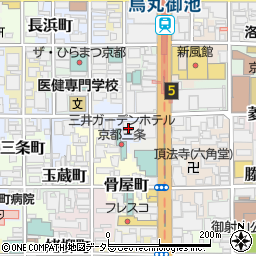 三条烏丸ホテル京都周辺の地図