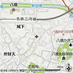 愛知県知立市八橋町周辺の地図