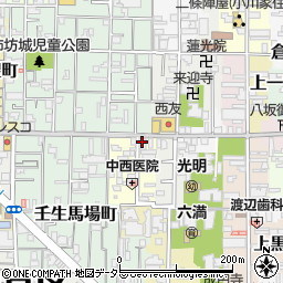 京都府京都市中京区今新在家西町16周辺の地図