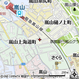 京都府京都市西京区嵐山樋ノ上町1-1周辺の地図
