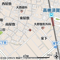 愛知県東海市高横須賀町東屋敷4-2周辺の地図
