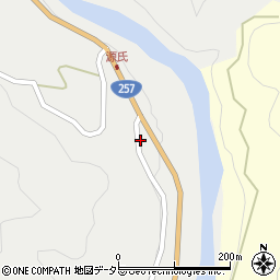 愛知県新城市愛郷南貝津23周辺の地図