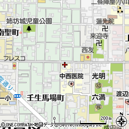 京都府京都市中京区今新在家西町1-1周辺の地図