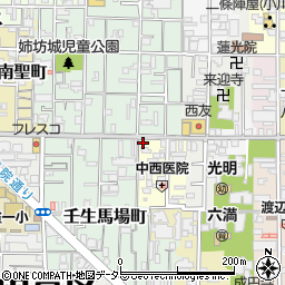 京都府京都市中京区今新在家西町1-3周辺の地図