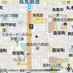 京都府京都市中京区梅忠町周辺の地図