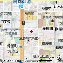 京都府京都市中京区梅忠町20周辺の地図