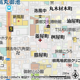 京都府京都市中京区菱屋町周辺の地図