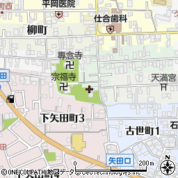 京都府亀岡市矢田町周辺の地図