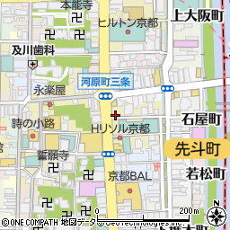 六曜社珈琲店周辺の地図