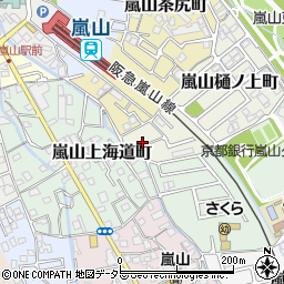 京都府京都市西京区嵐山樋ノ上町1-38周辺の地図