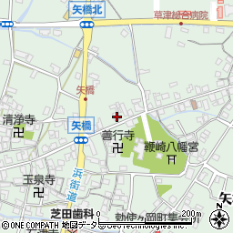 滋賀県草津市矢橋町1448周辺の地図