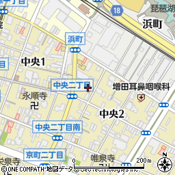 中央公民館周辺の地図